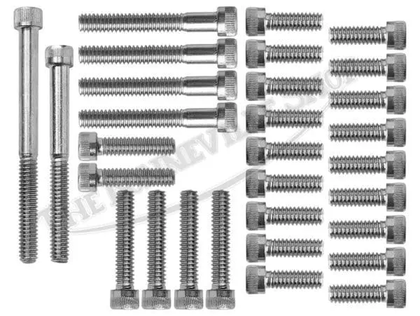 500 650 Pre-Unit Engine Cover Allen Screw Set Stainless Steel Bsw 1954-1962 Pn# Tbs-08-9226