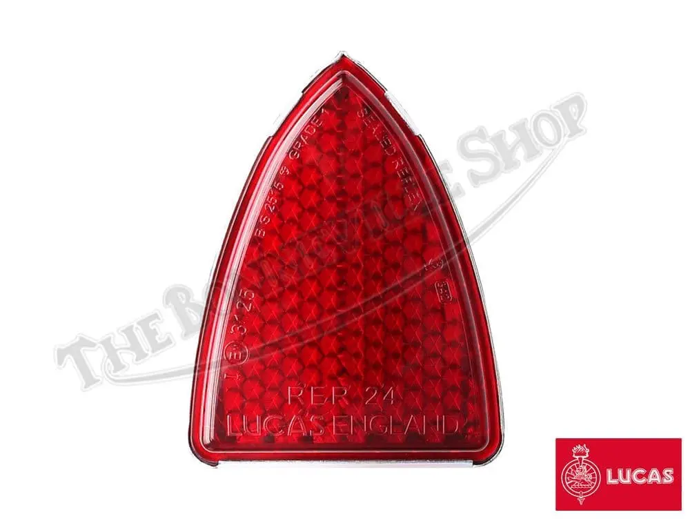 Triumph Bsa Lucas Rer24 Taillight Reflector W/Gasket (1) 1968-1970 Pn# Tbs-1914L 57111 1 Rer24 Taillight Reflector W/Gasket (1) 1968-1970 Pn# Tbs-1914L 57111