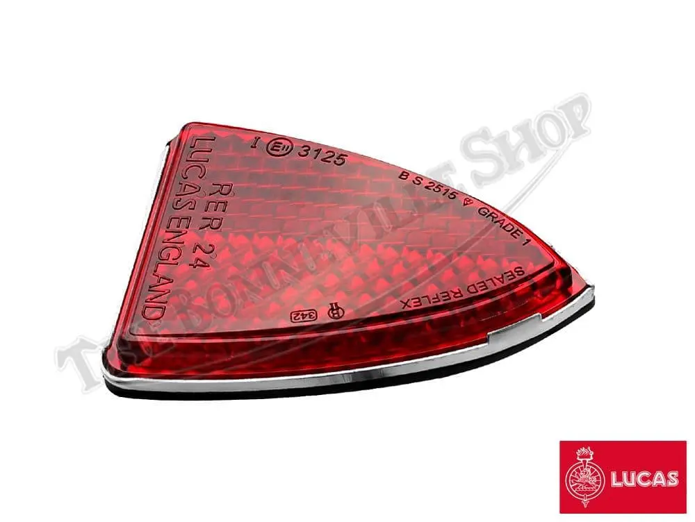 Triumph Bsa Lucas Rer24 Taillight Reflector W/Gasket (1) 1968-1970 Pn# Tbs-1914L 57111 2 Rer24 Taillight Reflector W/Gasket (1) 1968-1970 Pn# Tbs-1914L 57111