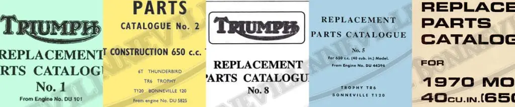 Triumph parts books
