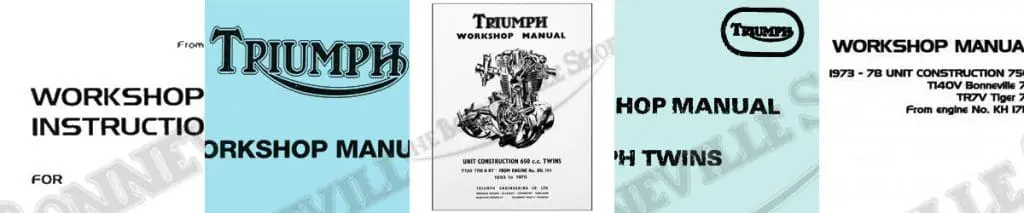 Triumph Manuals Workshop Manuals