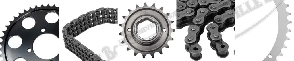 Classic Triumph chains and sprockets