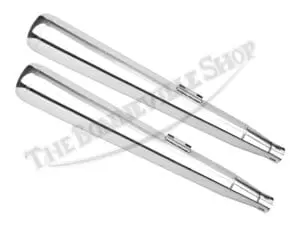 Triumph Bsa 650 750 Silencer Pair 1971-1972 Uk Made Pn# 71-2382 3 71 2382 02 Triumph Bsa 650 750 Silencer Set 1971 1972