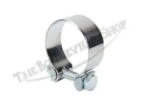 Triumph 120 Bonneville And Tr6 Tiger Trophy 1-5/8 Inch Silencer Clamp(S) Uk Made Pn# 70-2271 E 2 Video-Thumb-0