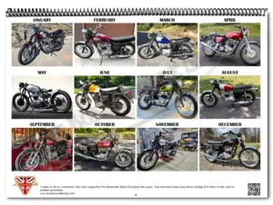 2026 Brit Bike Calendar Pn# Tbs-Calendar 3 Tbs Calendar2026 04