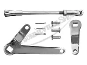 Triumph 1969-74 T100R Daytona Tiger 7-Inch Tls Stainless Brake Linkage Kit Pn# Tbs-0050 Ss 2 Video-Thumb-0