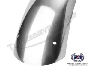 06 3175 05 Norton Commando Stainless Front Mudguard 1972 1974