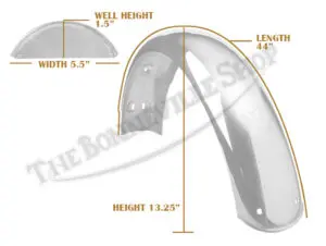 06 3887 06 Norton Commando Mk2 Mk3 Stainless Rear Mudguard 1972 1975