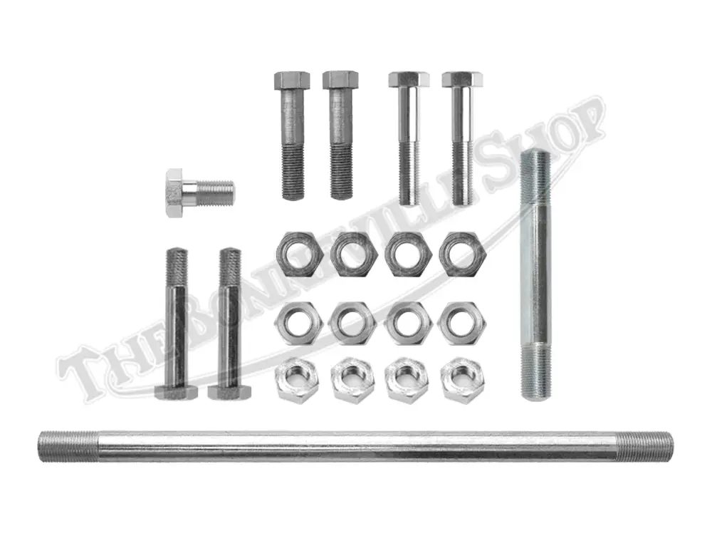 Triumph 650 Bonneville Tiger T120 Tr6 6T Premium Cei Uk Engine To Frame Bolt Set (1963-64) Pn# Tbs-0065 A