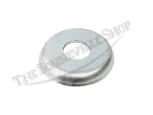 Cupped metal washer for fuel tank