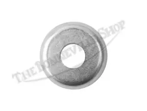 Cupped metal washer for fuel tank