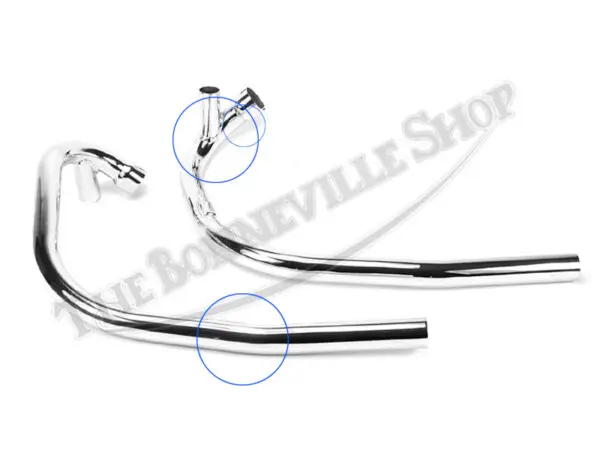 71-7507-71-7508-02-Triumph-Unit-750-T140-Tr7-Exhaust-Pipe-Set-1973-82-Balanced