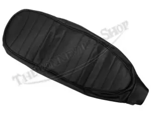 82 7777 B F7777 01 Triumph 350 500 650 Black Top Ribbed Seat Cover 1967 1968
