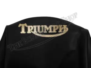 82 7777 B F7777 04 Triumph 350 500 650 Black Top Ribbed Seat Cover 1967 1968