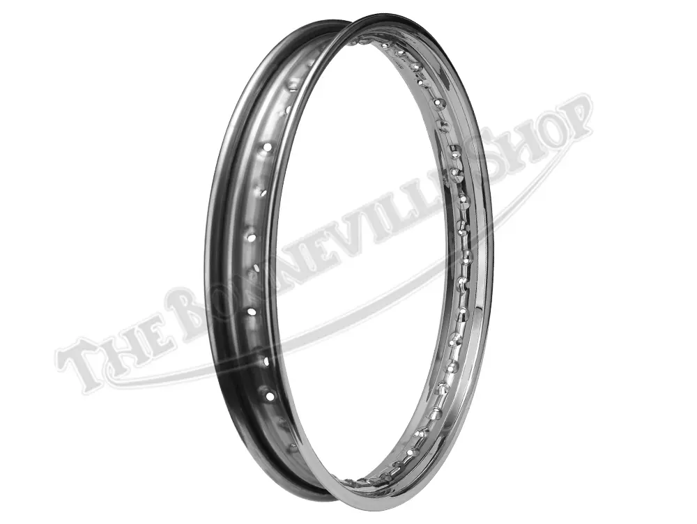 Mb41-Ss - Norton Full Width Front Or Rear 19&Quot; Wm2 Rolltru Premium Stainless Rim Pn# Mb41-Ss 06-7712 Nm18350