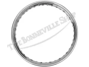 Mb41-Ss - Norton Full Width Front Or Rear 19&Quot; Wm2 Rolltru Premium Stainless Rim Pn# Mb41-Ss 06-7712 Nm18350