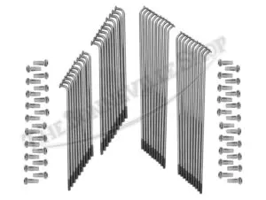 Triumph BSA 18" Stainless Steel Spoke Set for Conical Rear Hub UK Made PN# MC260-SSP