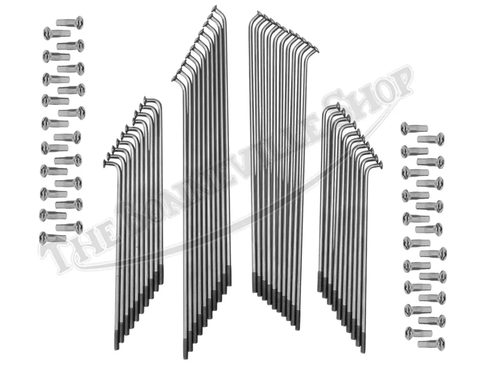 Mc270-Ssp - Triumph Bsa 19&Quot; Stainless Steel Spoke Set For 8&Quot; Conical Front Hub Uk Made Pn# Mc270-Ssp