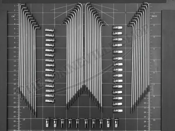 MC290-SSP - Triumph 18" Stainless Steel Spoke Set for Triumph Disc Rear Hubs PN# MC290-SSP