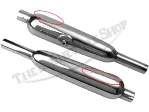 Bsa Exhaust And Parts 3 70 6974 70 6975 2Nd Triumph 500 650 Tr6C T100C Trophy Silencer Muffler Set 1967 68