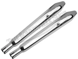 Norton 750 Commando 'S' Peashooter Silencer Set (2) 1969-1970 UK-Made PN# 06-1312