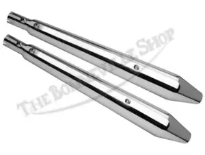 Norton 750 Commando 'S' Peashooter Silencer Set (2) 1969-1970 UK-Made PN# 06-1312