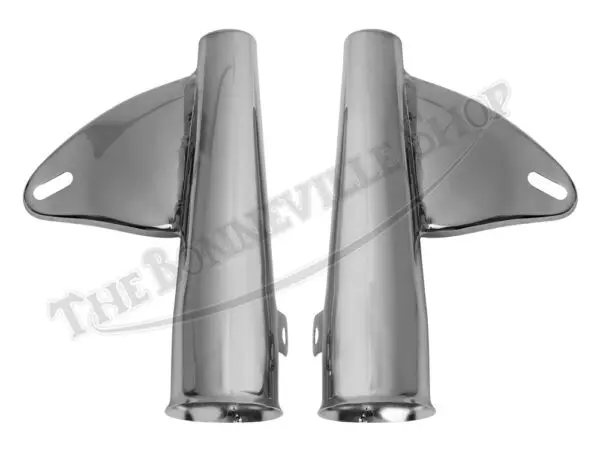 BSA A50 A65 Chrome Headlamp Mounting Bracket Set (2) 1967 PN# 68-5176/5177
