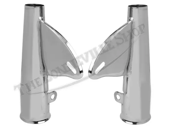 BSA A50 A65 Chrome Headlamp Mounting Bracket Set (2) 1967 PN# 68-5176/5177