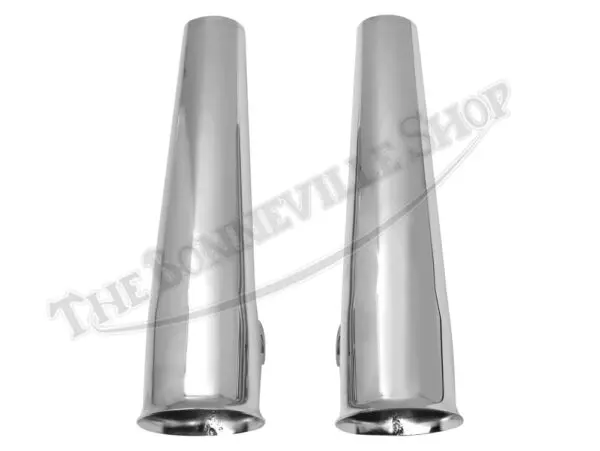 BSA A50W A65H Chrome Fork Tube Cover Set (2) 1967 PN# 68-5178/3