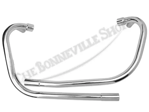 Triumph Exhaust T120 TR6 1969-70 Balanced System PN# 71-0022/24 70-5957/58