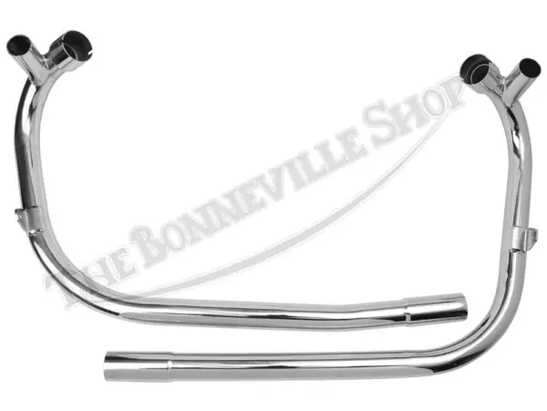 Triumph Exhaust T120 TR6 1969-70 Balanced System PN# 71-0022/24 70-5957/58