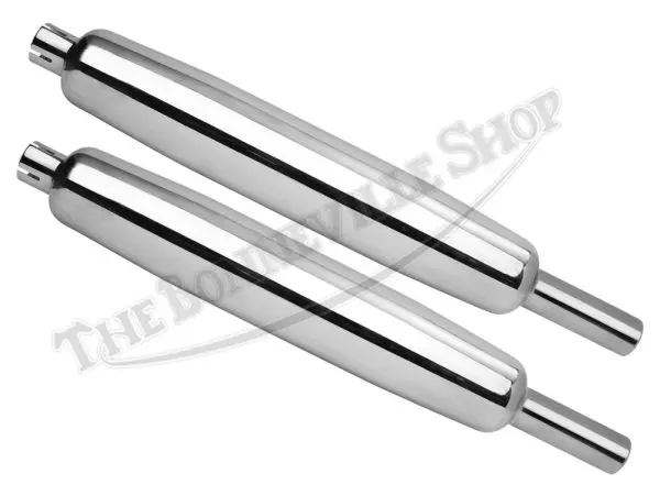 BSA 500 650 A50 A65 Silencer Set (2) 1962-1970 UK-Made PN# 68-2732 E