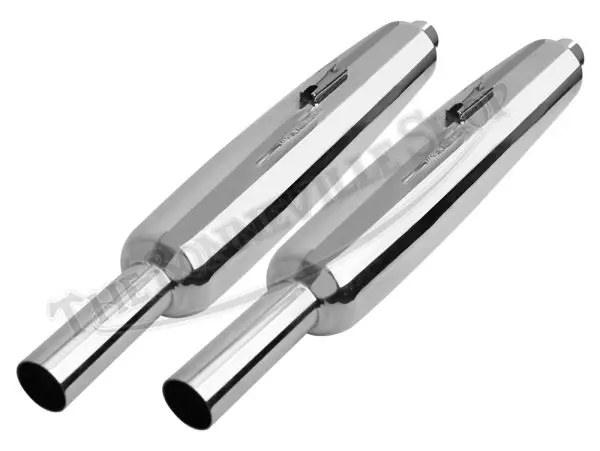 BSA 500 650 A50 A65 Silencer Set (2) 1962-1970 UK-Made PN# 68-2732 E