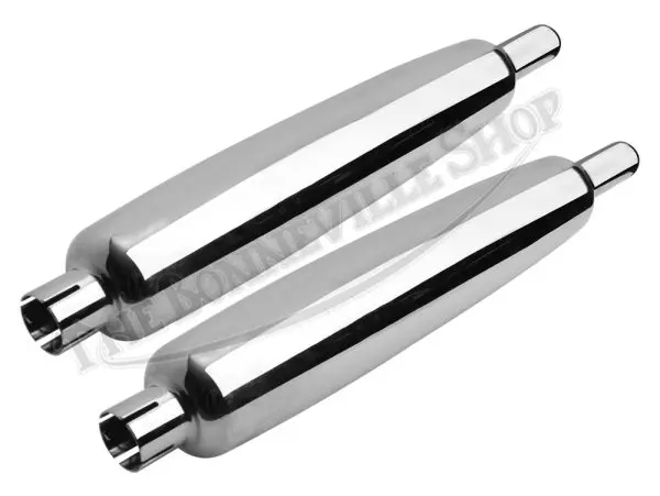 BSA 500 650 A50 A65 Silencer Set (2) 1962-1970 UK-Made PN# 68-2732 E