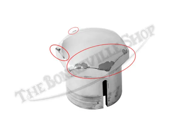 Triumph 500 650 Steering Stem/Triple Tree Center Sleeve Nut Chrome 28Tpi Pn# 97-2263-2Nd 1 Triumph 500 650 Steering Stem/Triple Tree Center Sleeve Nut Chrome 28Tpi Pn# 97-2263-2Nd