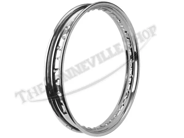 Norton Commando Valtru British Chrome Disc Brake Front WM2 x 19" 40 Spoke Devon Rim UK Made PN# 06-1951 CE