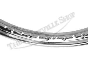 Norton Commando Valtru British Chrome Disc Brake Front WM2 x 19" 40 Spoke Devon Rim UK Made PN# 06-1951 CE