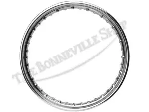 Norton Valtru British Chrome Rim for Full Width Hub Front and Rear WM2 x 19" 40 Spoke Devon Rim UK Made PN# 06-7712 CE NM18350
