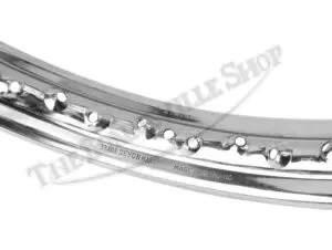 Norton Valtru British Chrome Rim for Full Width Hub Front and Rear WM2 x 19" 40 Spoke Devon Rim UK Made PN# 06-7712 CE NM18350