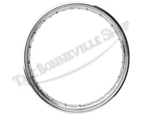 Triumph BSA 500 650 Valtru British Chrome for Bolt On & QD Rear Spool Hub WM3 x 18" Devon Rim UK Made PN# 37-1007 CE, W1007