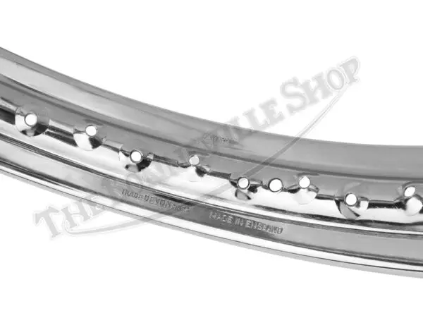 BSA A10 A50 A65 B25 Valtru British Chrome for QD-Crinkle Hub Rear WM3 x 18" 40 Spoke Devon Rim UK Made PN# 37-2291 CE, W2291, 42-6371