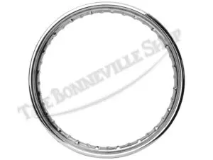 Triumph BSA 650 750 Twins Triples Valtru British Chrome Rim for Conical Rear Devon Rim UK Made PN# 37-3784 CE W3784