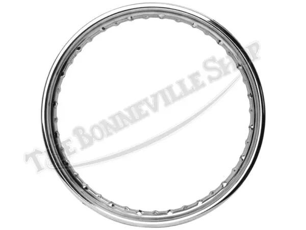 Triumph BSA 650 750 Twins Triples Valtru British Chrome Rim for Conical Rear Devon Rim UK Made PN# 37-3784 CE W3784