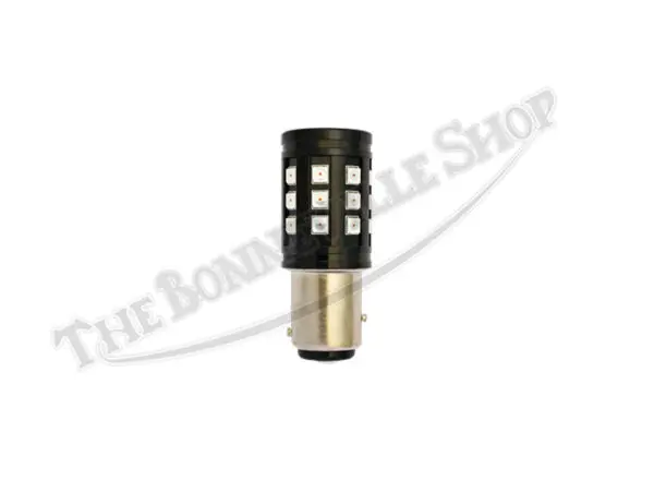 Triumph BSA Norton 12V Red/White Stop/Taillight Bulb for Lucas L917 Rear Lamps (1) Post-1965 PN# 380 Z