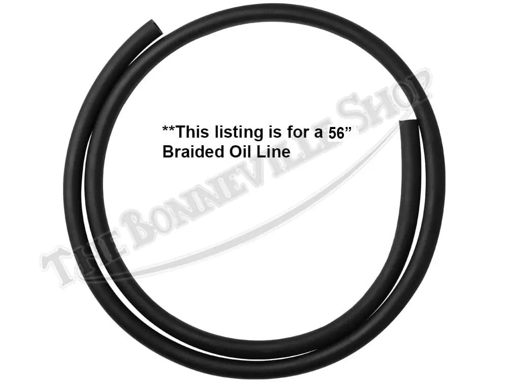 Triumph Bsa Norton 3/8-Inch Id Braided Oil Line 56&Quot; Length Pn# Tbs-1100-2Nd-56