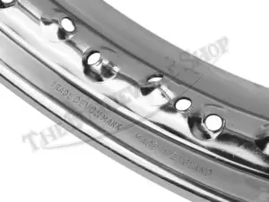 Norton Atlas Commando 750 850 Rim WM3-18 Rear Full Width Drum Brake .300" Holes Devon Valtru Chrome 1966-1974 UK-Made PN# 06-7838 CE