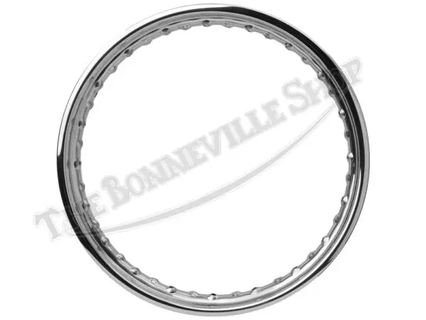 BSA A50 A65 B44 Rim WM3-18 Rear QD Crinkle Hub .250" Holes Devon Valtru Stainless 1967-1970 UK-Made PN# 37-2291 SE W2291