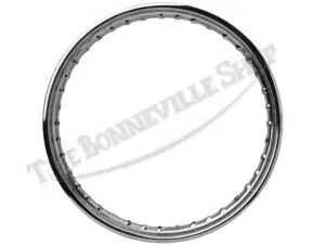 Triumph 750 T160 Rim WM3-19 Rear Disc Brake Hub .300" Holes Devon Valtru Chrome 1975 UK-Made PN# 37-4243 CE