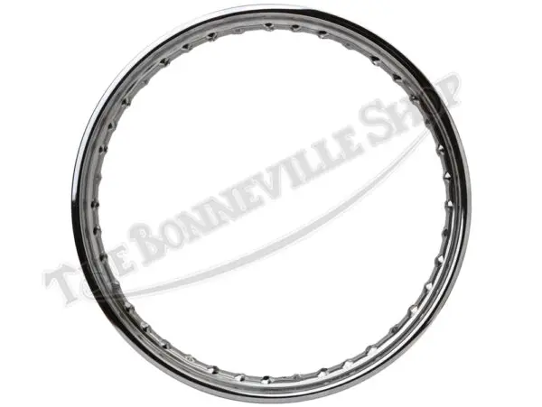 Triumph 750 T160 Rim WM3-19 Rear Disc Brake Hub .300" Holes Devon Valtru Chrome 1975 UK-Made PN# 37-4243 CE