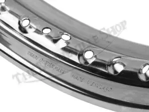 Triumph 750 T160 Rim WM3-19 Rear Disc Brake Hub .300" Holes Devon Valtru Chrome 1975 UK-Made PN# 37-4243 CE